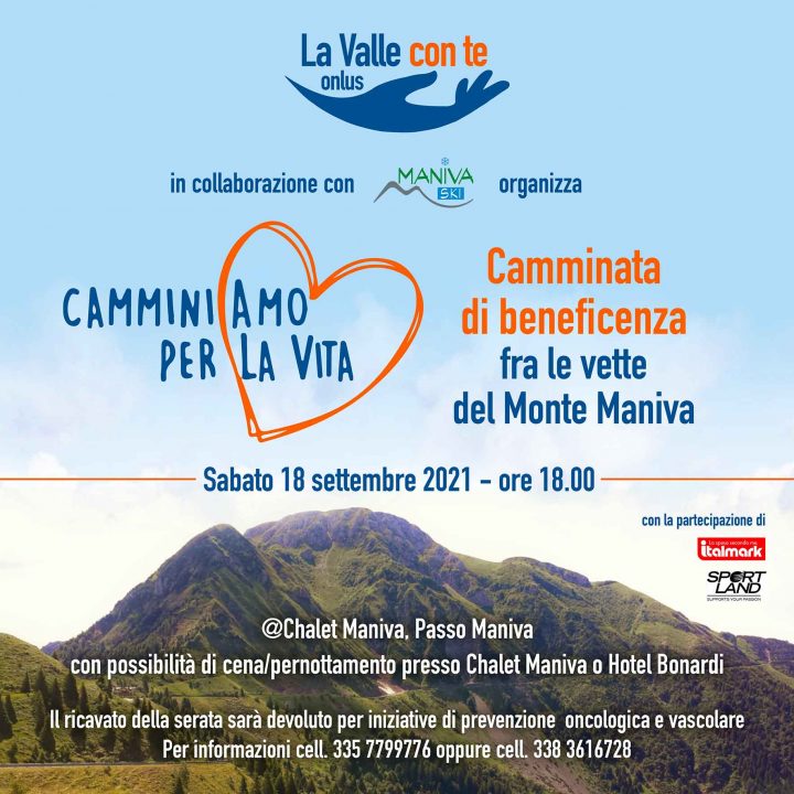 Camminiamo per la vita. Camminata di beneficenza fra le vette del Monte Maniva